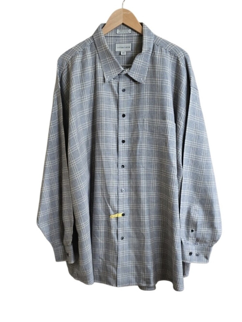 Cutter & Buck Men's Mini Houndstooth Business Casual Button Down Shirt. Size 4XB